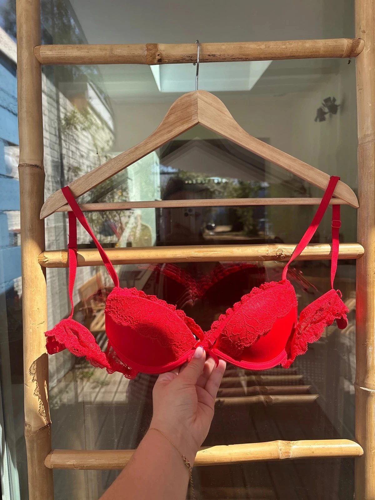 Soutien gorge rouge dentelle undiz 80A